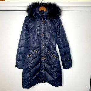 Michael Kors navy blue puffer jacket size Medium